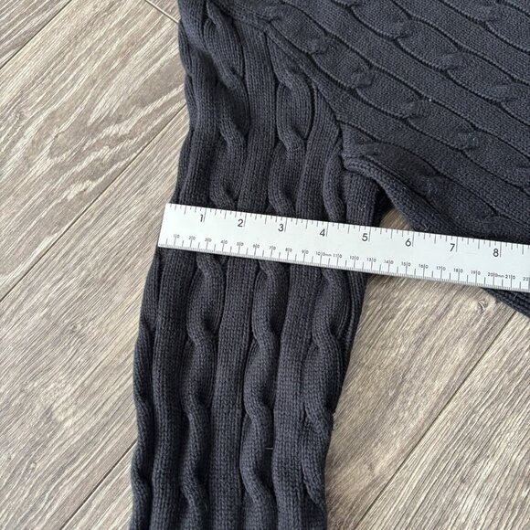 VTG Ralph Lauren Sport Turtleneck Sweater Mens M Cable Knit Pullover 90s Y2K - Picture 6 of 16